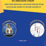 Održan XVI obrazovni forum: "Kako škole doprinose u prevenciji štetnog uticaja konzumacije nargile na zdravlje učenika/ca"